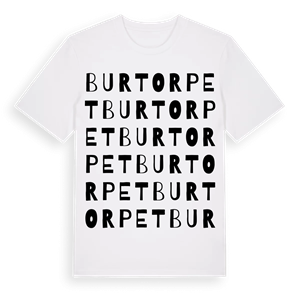 Burtorpet ordlek t-shirt – ekologisk bomull t-shirt från Pinshirt