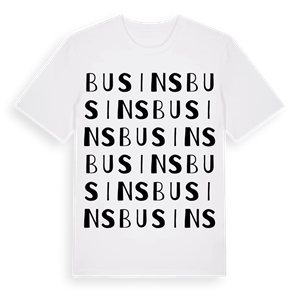 Busins ordlek t-shirt – ekologisk bomull t-shirt från Pinshirt