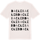 Vintage White t-shirt med Dackebacken ordlek t-shirt