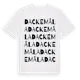 White t-shirt med Dackemåla ordlek t-shirt