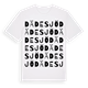 White t-shirt med Dädesjö ordlek t-shirt