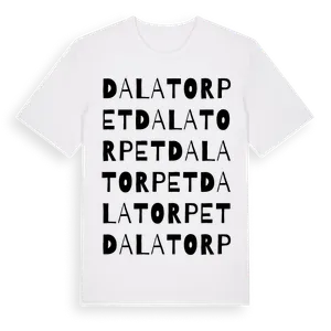Dalatorpet ordlek t-shirt – ekologisk bomull t-shirt från Pinshirt