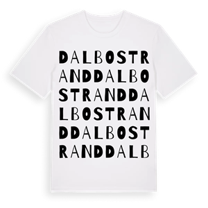 Dalbostrand ordlek t-shirt – ekologisk bomull t-shirt från Pinshirt