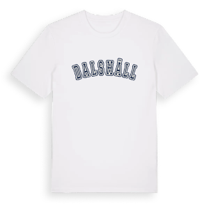 Dalshäll college t-shirt – ekologisk bomull t-shirt från Pinshirt