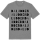 Mid Heather Gray t-shirt med Daludden ordlek t-shirt