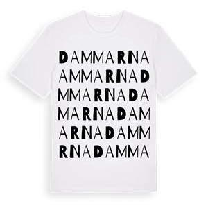 Dammarna ordlek t-shirt – ekologisk bomull t-shirt från Pinshirt