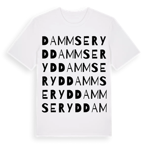 Dammseryd ordlek t-shirt – ekologisk bomull t-shirt från Pinshirt