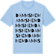Blue Soul t-shirt med Dammshem ordlek t-shirt