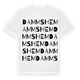 White t-shirt med Dammshem ordlek t-shirt