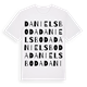 White t-shirt med Danielsboda ordlek t-shirt
