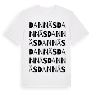 Dannäs ordlek t-shirt – ekologisk bomull t-shirt från Pinshirt