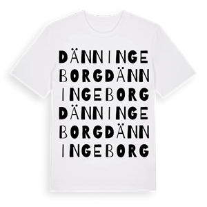 Dänningeborg ordlek t-shirt – ekologisk bomull t-shirt från Pinshirt
