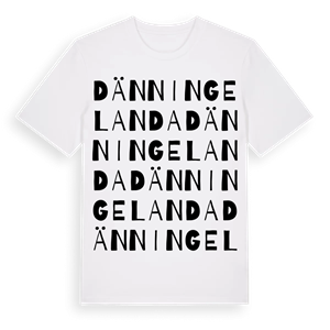 Dänningelanda ordlek t-shirt – ekologisk bomull t-shirt från Pinshirt