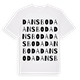 White t-shirt med Dansboda ordlek t-shirt