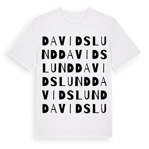 Davidslund ordlek t-shirt – ekologisk bomull t-shirt från Pinshirt