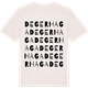 Vintage White t-shirt med Degerhaga ordlek t-shirt