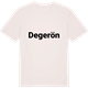 Vintage White t-shirt med Degerön fetstil t-shirt