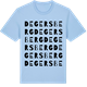 Blue Soul t-shirt med Degersberg ordlek t-shirt