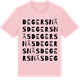 Pink Cotton t-shirt med Degersnäs ordlek t-shirt