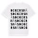 White t-shirt med Degersnäs ordlek t-shirt