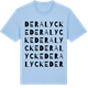 Blue Soul t-shirt med Deralycke ordlek t-shirt