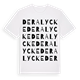 Deralycke ordlek t-shirt