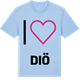 Blue Soul t-shirt med Jag älskar Diö t-shirt stort tryck
