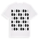 White t-shirt med Diö ordlek t-shirt