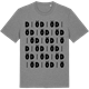 Mid Heather Gray t-shirt med Diö ordlek t-shirt