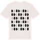 Vintage White t-shirt med Diö ordlek t-shirt