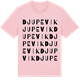 Pink Cotton t-shirt med Djupevik ordlek t-shirt