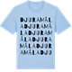 Blue Soul t-shirt med Djuramåla ordlek t-shirt