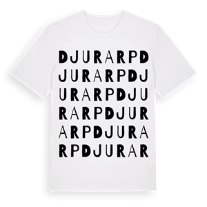 Djurarp ordlek t-shirt – ekologisk bomull t-shirt från Pinshirt