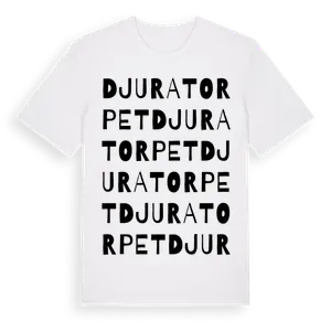 Djuratorpet ordlek t-shirt – ekologisk bomull t-shirt från Pinshirt