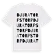 White t-shirt med Djuratorpstorp ordlek t-shirt