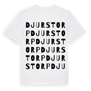 Djurstorp ordlek t-shirt – ekologisk bomull t-shirt från Pinshirt
