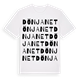 White t-shirt med Dönjanet ordlek t-shirt