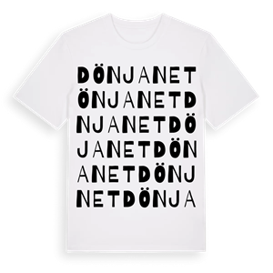 Dönjanet ordlek t-shirt – ekologisk bomull t-shirt från Pinshirt
