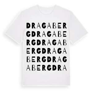 Dragaberg ordlek t-shirt – ekologisk bomull t-shirt från Pinshirt
