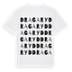 White t-shirt med Dragaryd ordlek t-shirt