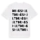 White t-shirt med Dragshult ordlek t-shirt