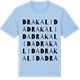 Blue Soul t-shirt med Drakalida ordlek t-shirt
