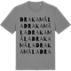 Mid Heather Gray t-shirt med Drakamåla ordlek t-shirt