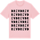 Pink Cotton t-shirt med Drev ordlek t-shirt