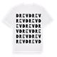 White t-shirt med Drev ordlek t-shirt