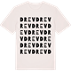 Vintage White t-shirt med Drev ordlek t-shirt