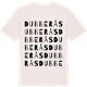Vintage White t-shirt med Dubberås ordlek t-shirt