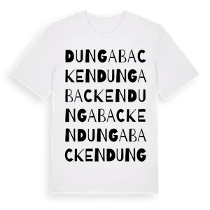 Dungabacken ordlek t-shirt – ekologisk bomull t-shirt från Pinshirt