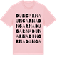 Pink Cotton t-shirt med Dungarna ordlek t-shirt