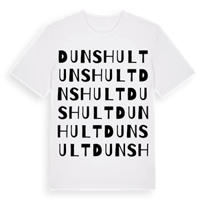 Dunshult ordlek t-shirt – ekologisk bomull t-shirt från Pinshirt